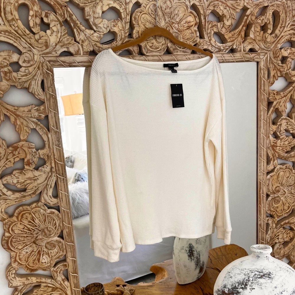 NWT FOREVER 21 WAFFLE TOP 🌻